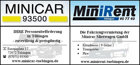 Minicar und MiniRent Tbingen